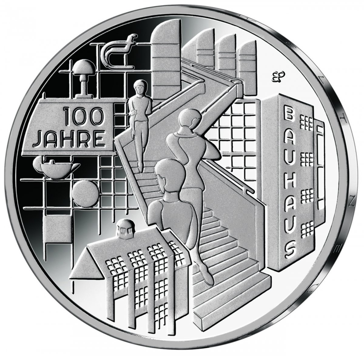20-Euro-Silbermünze 2019  "100 Jahre Bauhaus"                                                        