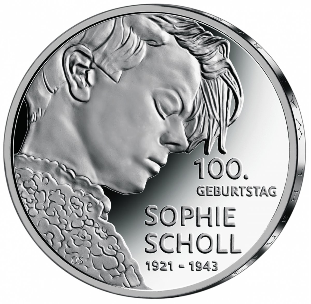 20 euro collector coin 2021 "100. Geburtstag Sophie Scholl" 