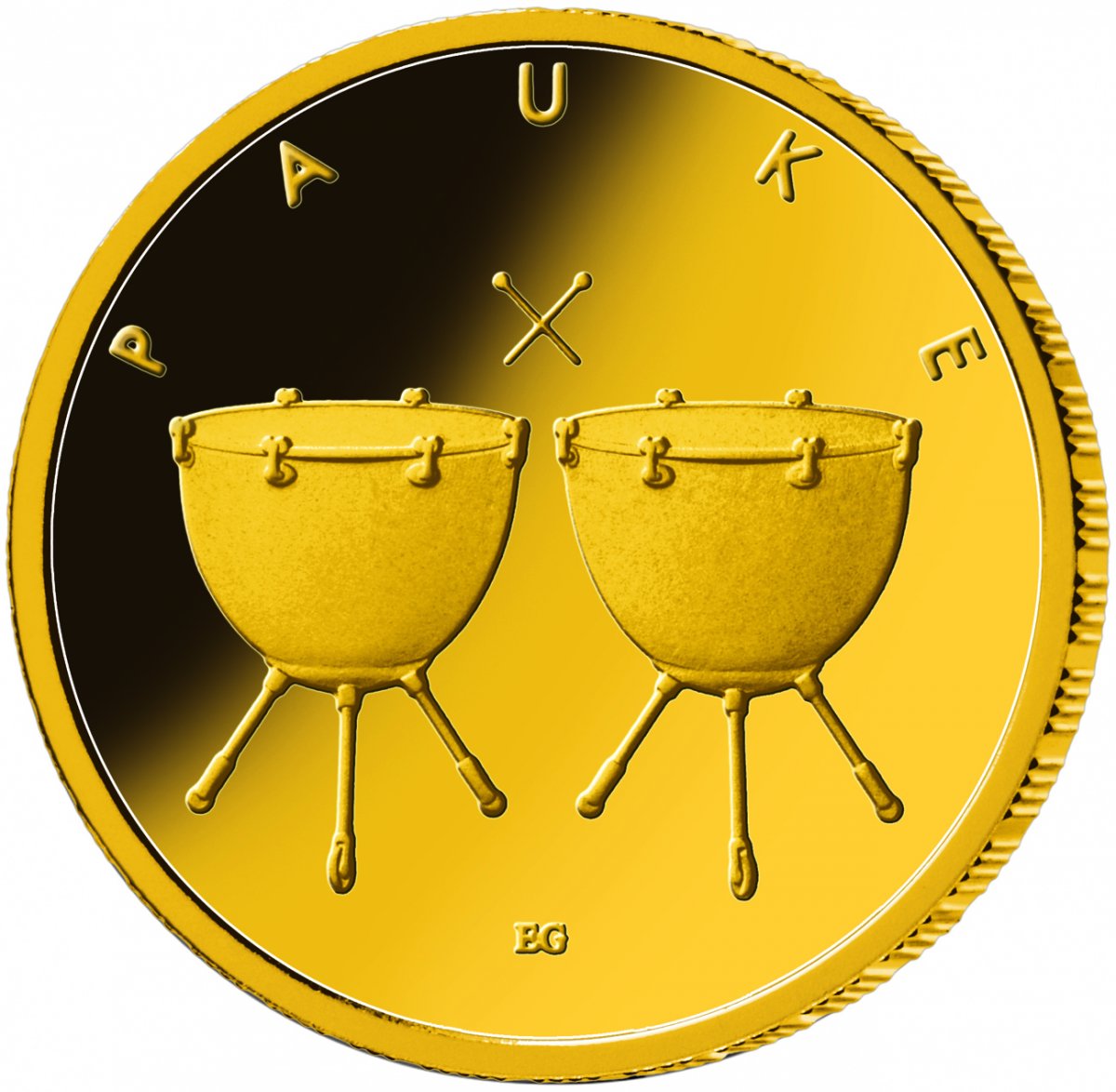 50 euro gold coin 2021 "Musikinstrumente - Pauke" 