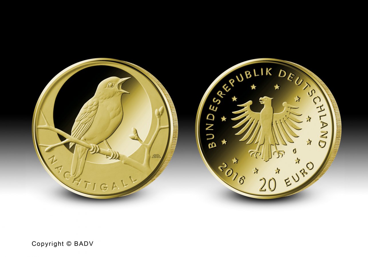 Download 20 euro gold coin 2016 "Nachtigall" 