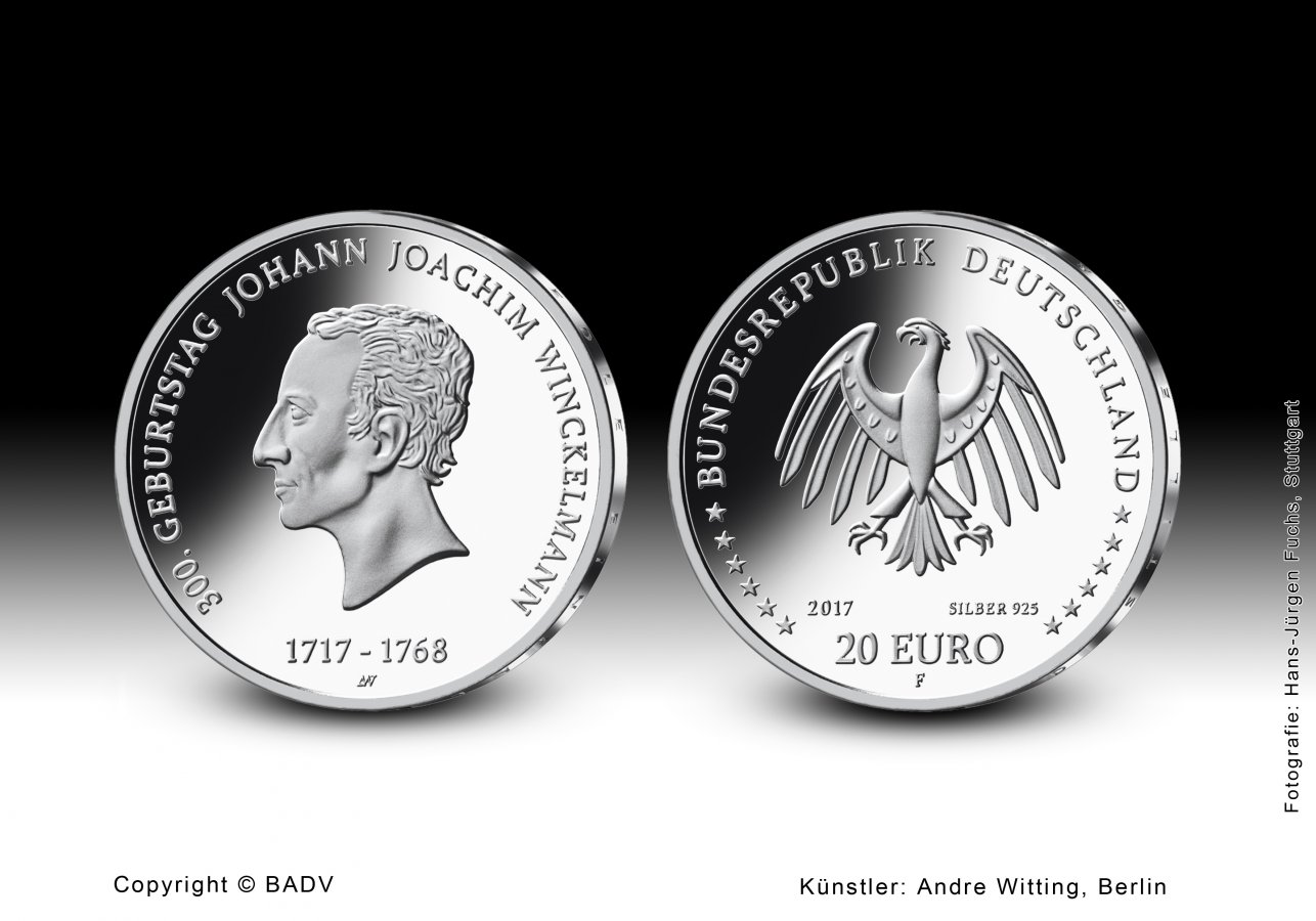 Download 20 euro collector coin 2017  "300. Geburtstag Johann Joachim Winckelmann" 
