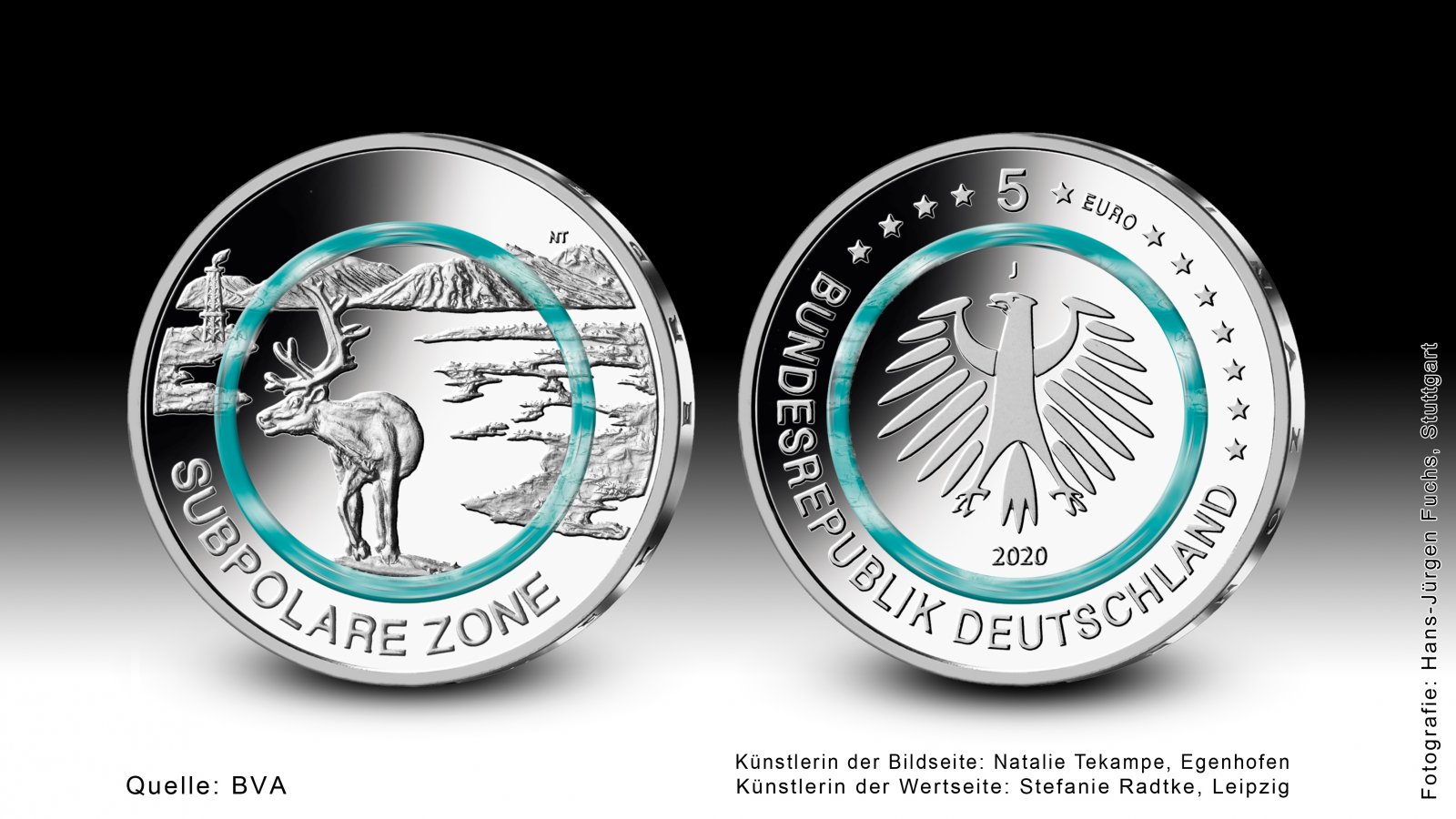 Download 5 euro collector coin 2020 "Subpolare Zone" 