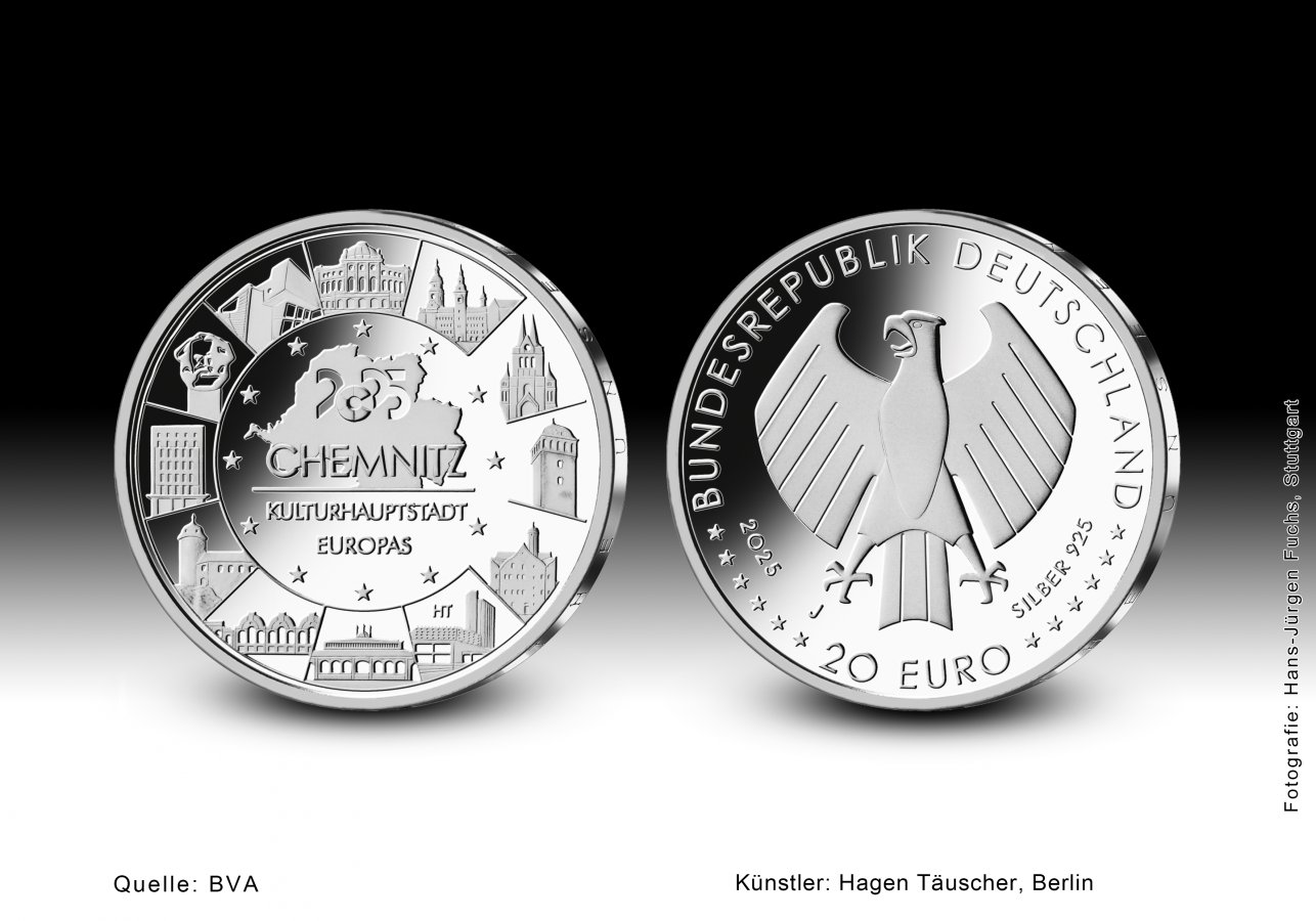 Download 20-Euro-Sammlermünze 2025 "Chemnitz - Kulturhauptstadt Europas 2025" 