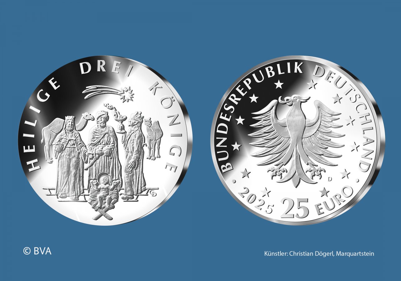 Download 25 euro collector coin 2025 "Weihnachten - Heilige Drei Könige" 