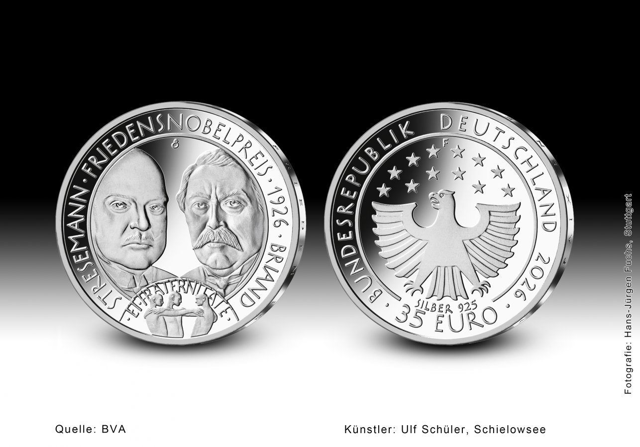 Download 20 euro collector coin 2026 "100 Jahre Friedensnobelpreis für Gustav Stresemann und Aristide Briand" 