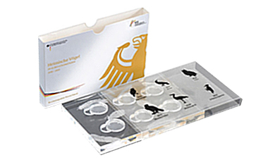 Edition set of the series "Heimische Vögel" 