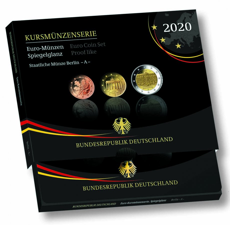 Kursmünzenserie Sammlermünzen 2020 Spiegelglanz (A)                                                  Spiegelglanz | A