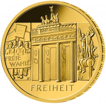 100 euro gold coin 2022 "Säulen der Demokratie - Freiheit" 