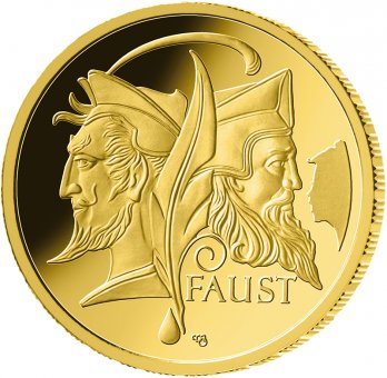 100 euro gold coin 2023 "Meisterwerke der Deutschen Literatur - Faust" 