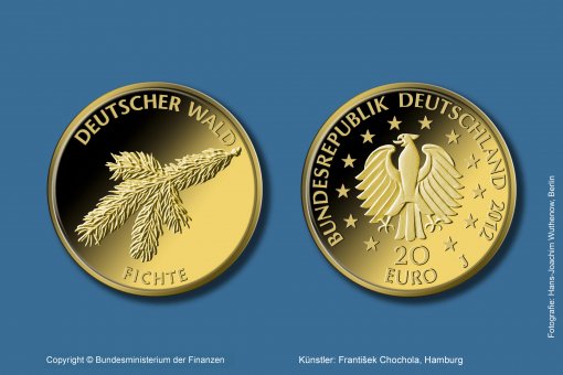 Download 20-Euro-Goldmünze 2012 "Fichte" 