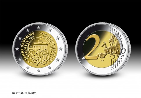 Download 2 euro commemorative coin 2015 "25 Jahre Deutsche Einheit" 