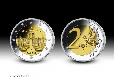 Download 2 euro commemorative coin 2016 "Bundesländer" - Sachsen-Dresdner Zwinger 