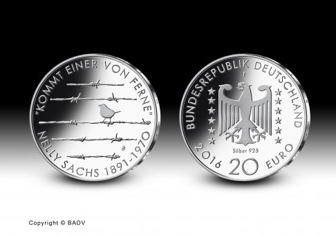 Download 20 euro collector coin 2016 "Nelly Sachs" 