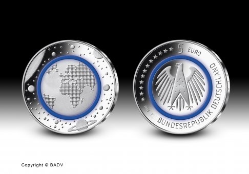 Download 5 euro collector coin 2016 "Planet Erde" 
