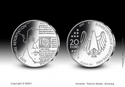 Download 20 euro collector coin 2017 "500 Jahre Reformation" 