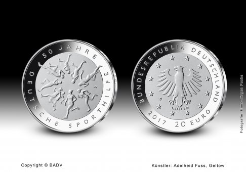 Download 20 euro collector coin 2017  "50 Jahre Deutsche Sporthilfe" 