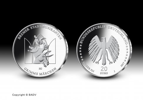 Download 20 euro collector coin 2017 "Bremer Stadtmusikanten" 