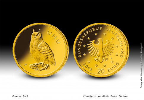 Download 20 euro gold coin 2018 "Uhu" 