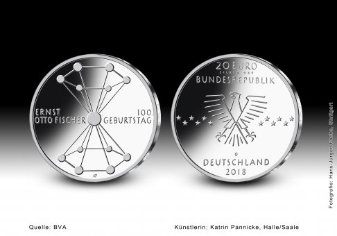 Download 20 euro collector coin 2018 "100. Geburtstag Ernst Otto Fischer" 