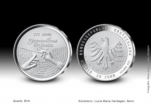 Download 20 euro collector coin 2018 "275-Jahre Gewandhausorchester" 