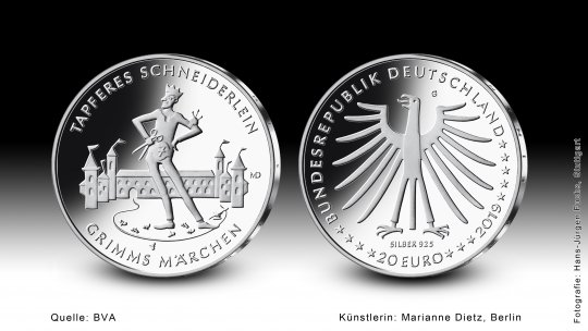 Download 20 euro collector coin 2019 "Tapferes Schneiderlein" 