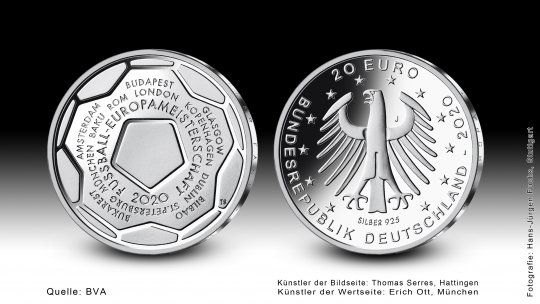 Download 20 euro collector coin 2021 "Fußball-Europameisterschaft 2020" 