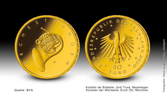 Download 50 euro gold coin 2020 "Orchesterhorn" 