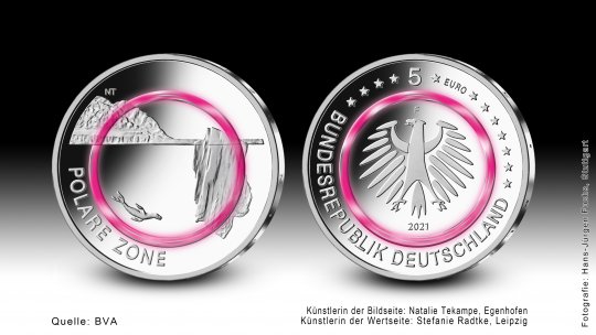 Download 5 euro collector coin 2021 "Polare Zone" 