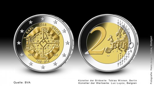 Download 2 euro commemorative coin 2023 "Karl der Große" 
