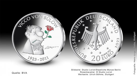 Download 20 euro collector coin 2023 "100. Geburtstag Vicco von Bülow" 