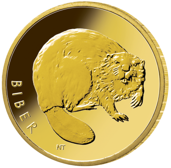 20-Euro-Goldmünze 2024 "Rückkehr der Wildtiere - Biber" 