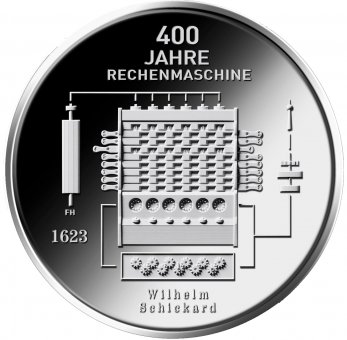 20-Euro-Sammlermünze 2023 "400 Jahre Rechenmaschine von Wilhelm Schickard" 