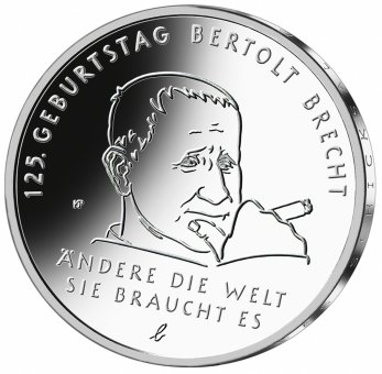 20 euro collector coin 2023 "125. Geburtstag Bertolt Brecht" 
