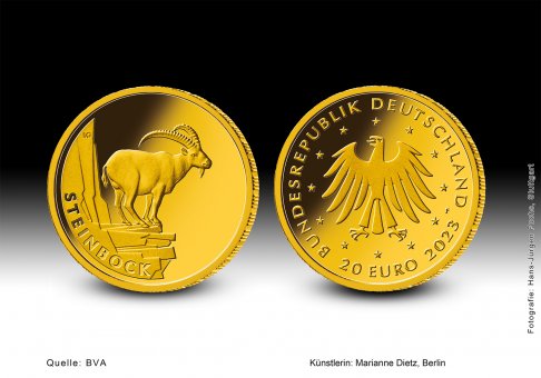 Download 20 euro gold coin 2023 "Steinbock" 