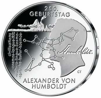 20-Euro-Sammlermünze 2019 "250. Geburtstag Alexander von Humboldt" 