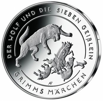 20-Euro-Sammlermünze 2020 "Der Wolf und die sieben Geißlein" 