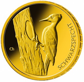 20 euro gold coin 2021 "Heimische Vögel - Schwarzspecht" 