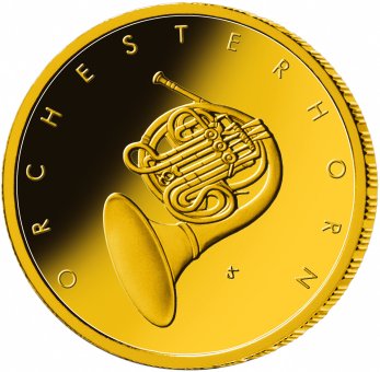 50-Euro-Goldmünze 2020 "Musikinstrumente - Orchesterhorn" 