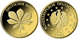 20-Euro-Goldmünze Kastanie