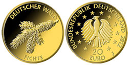 20-Euro-Goldmünze Fichte